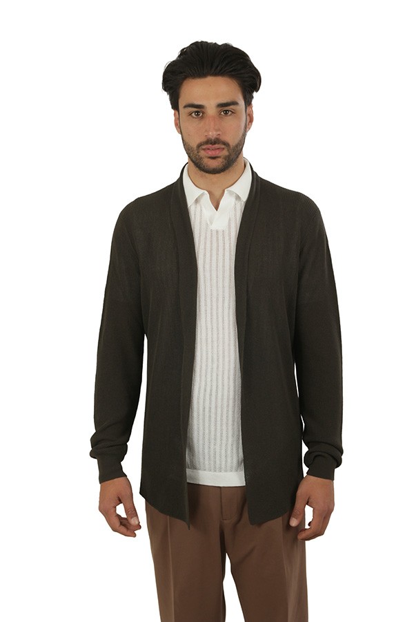 Maglia Roberto Collina Cardigan Testa di Moro